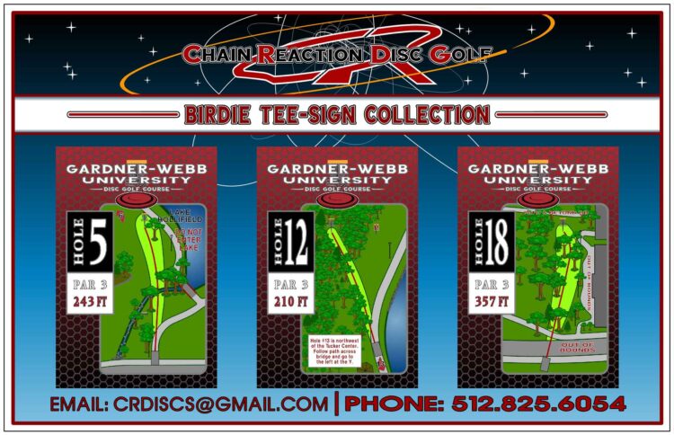 Chain Reaction Disc Golf Birdie Tee Sign Hero-1