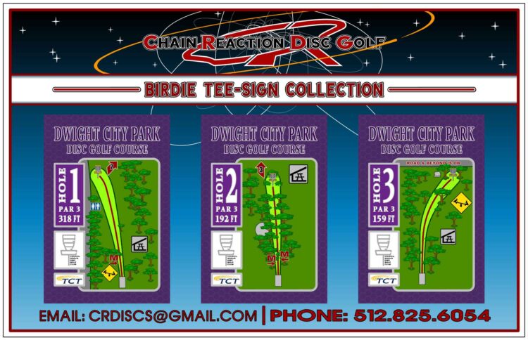 Chain Reaction Disc Golf Birdie Tee Sign Hero-4