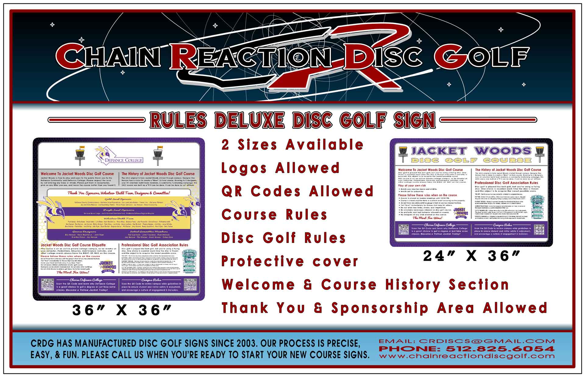 RULES DELUXE SIGN