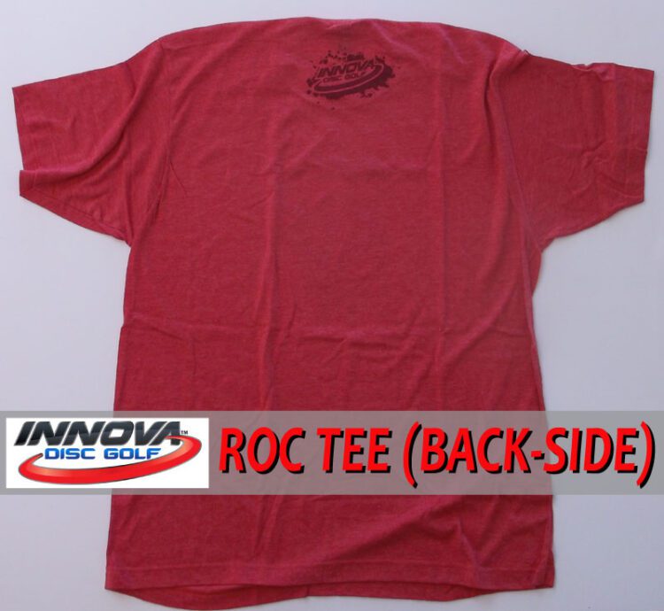 Innova Roc Tee Shirt red logo back