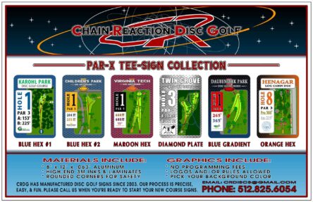Chain Reaction Disc Golf Par-X Tee Sign Feature Banner-1
