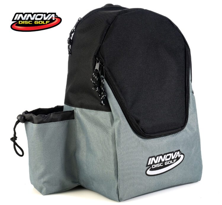 Innova DISCover Disc Golf Bag Black w/Grey Trim Front