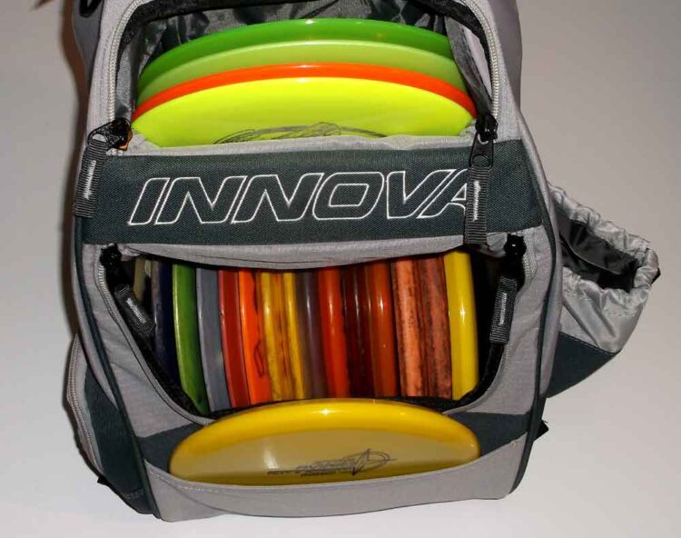 Innova Adventure pack Disc Golf Bag Silver Discs