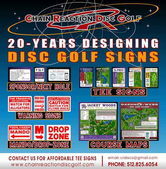 CRDG tee sign and dics golf course signage page hero.